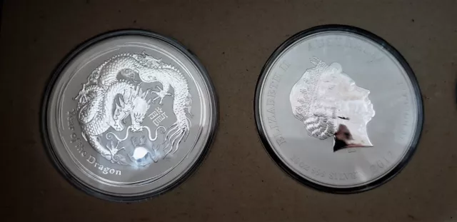 Australien Lunar 2 II Drache 2012 Dragon 10 Oz  in ovp Kapsel