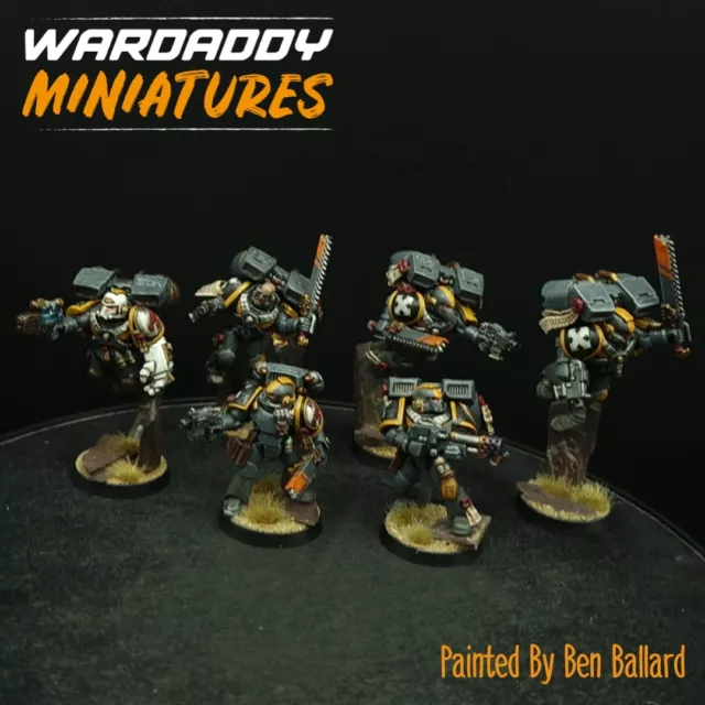 Pro Painted Warhammer 40k Red Scorpions Assault Marines ×6 V3 Games Workshop