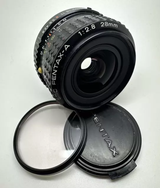 Pentax A SMC 28mm f2.8 K Mount (like Sony, Nikon, Canon, Olympus)