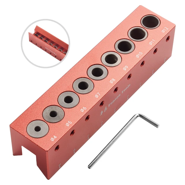 Supporto Universale Da Lavoro Con Morsetto - Attrezzo Portatile In Metallo Per Falegnameria E Metalmeccanica - Ganasce 50mm Con 60 Fori - 3