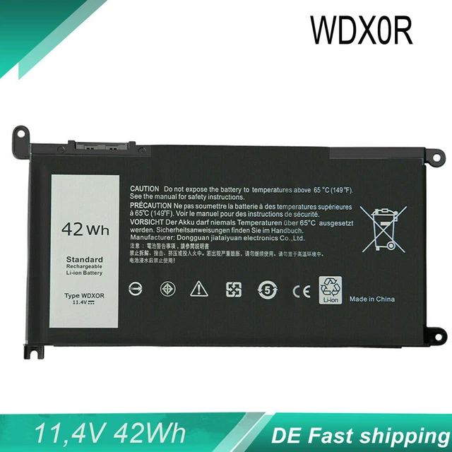 Genuine 42WH WDXOR Battery For Dell Inspiron 15 5565 5567 5568 17 5765 5770 US e