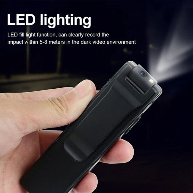 2mp HD Screen Mini Body Camera Portable Dv Audio Cam Security with LED Lights