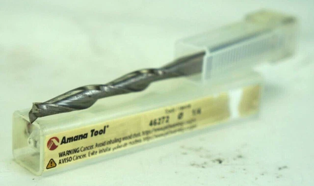 Amana 46272 CNC Carbide Foam Up-Cut Square End 1/4 x 2-1/4 Router Bit 1/4 Shank