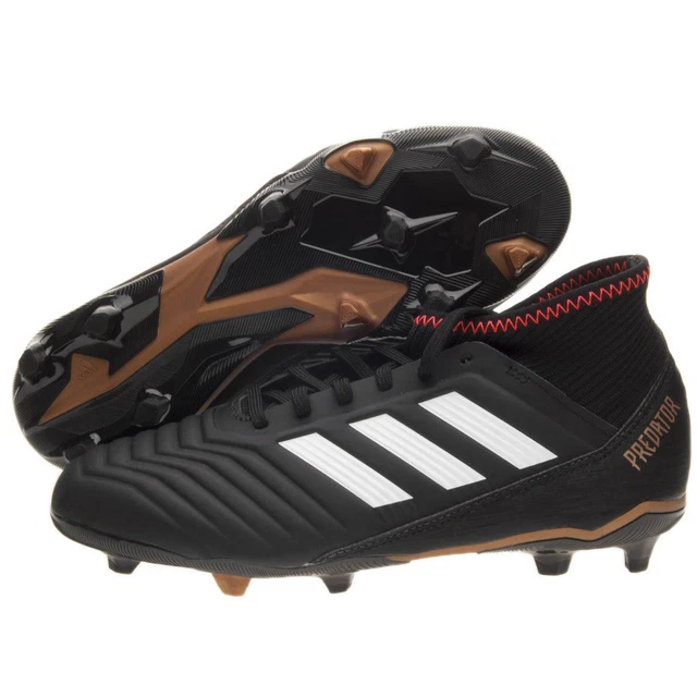 SCARPE CALCIO ADIDAS PREDATOR 18.3 FG NERO BIANCO CP9010 bambino ORIGINALI 2018