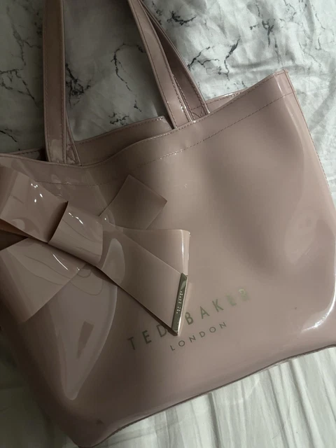 TED BAKER NO Ordinary Designer Bag Handbag White Rose Gold Detail Stunning 6.99 PicClick UK