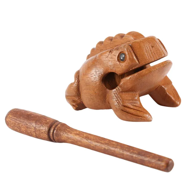 (#3)Thailand Traditional Craft Wooden Lucky Croaking Musical Instrument