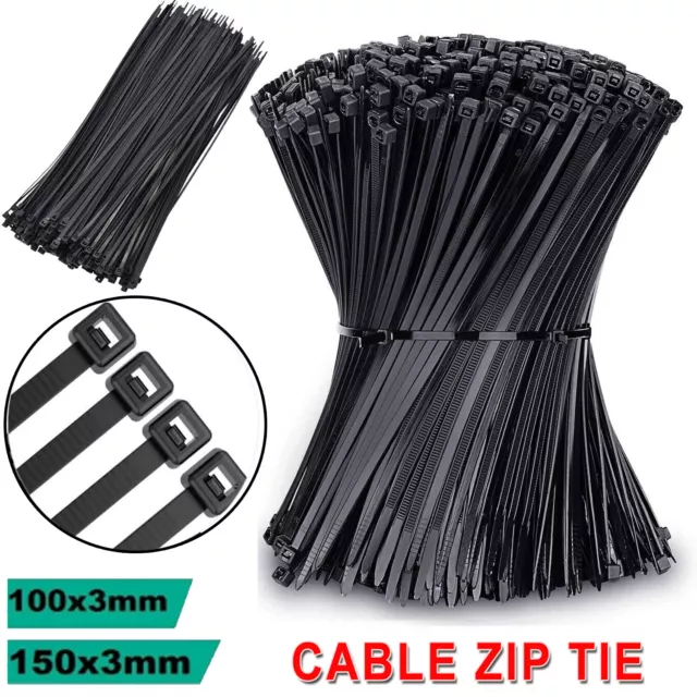 500Pcs Cable Zip Ties Nylon UV Wraps High Quality Strong Small/Thin/Long/Thick