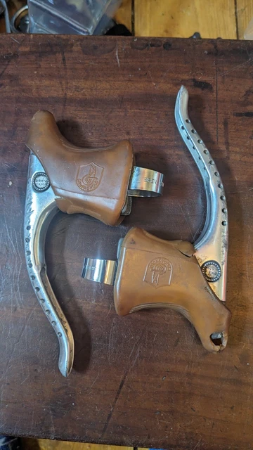 Vintage NOS Campagnolo Super Record Brake Levers Plus Extra Set Hoods 4 Colnago 3