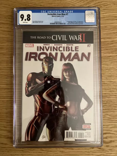 Invincible Iron Man 7 Marvel 2016 CGC 9.8 1st Appearance Riri Williams Ironheart