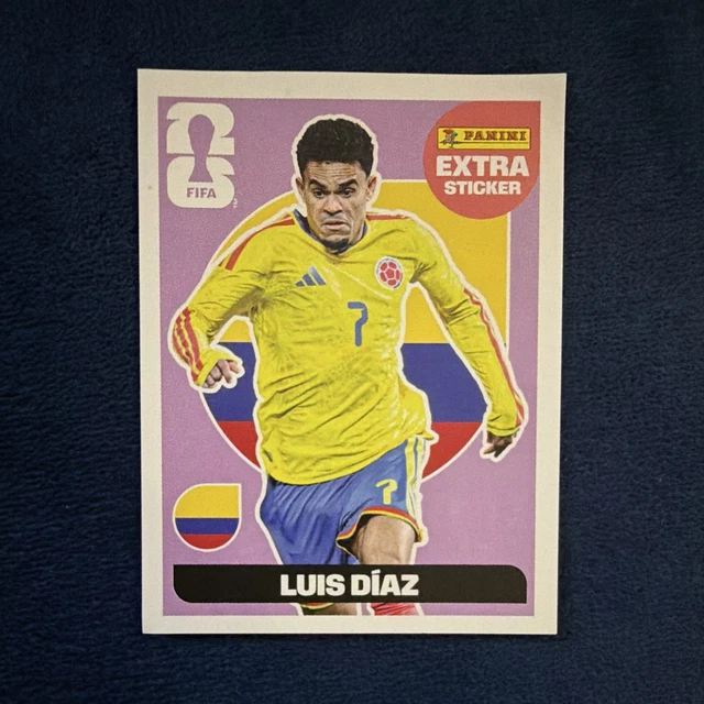 PANINI FIFA WORLD Cup 2026 Extra Sticker Luis Díaz Colombia Player ...