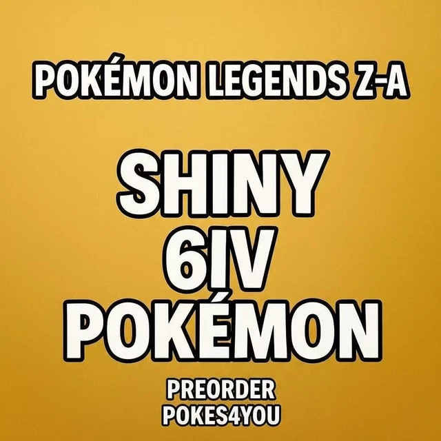 Pokémon Z-A Raichu Shiny 6IV 31 Avec Strat✨Baron - Jeu Nintendo Switch Neuf