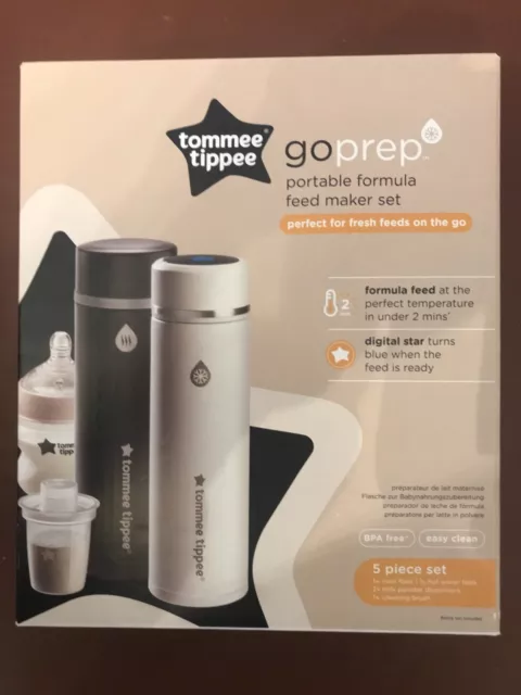 tommee tippee goprep Portable formula feed maker Set BNIB