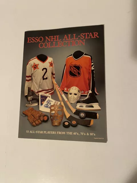 Vintage 1989 ESSO NHL All-Star Collection Sticker Card Album Unused No Stickers