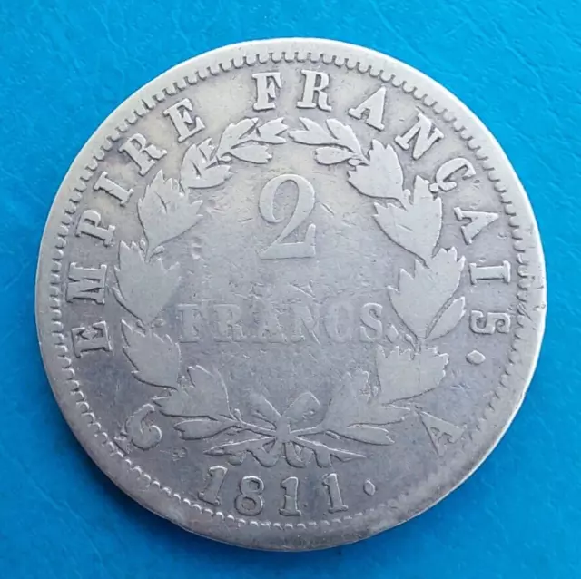 Napoléon Ier ,  2 francs argent 1811 A Paris