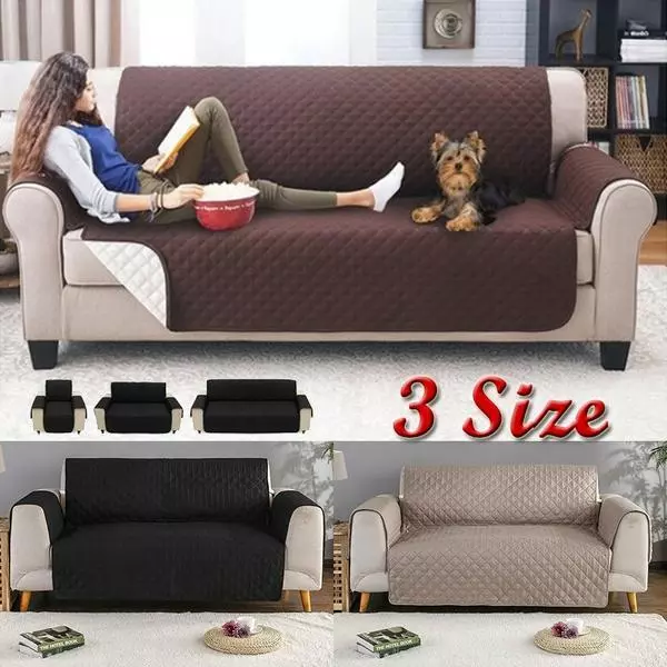 DE 1-3 Sitzer Sofabezug Universal Sofahusse Schutz Abdeckung Für Haustier Hund