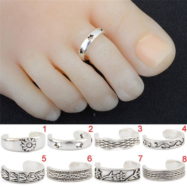 12 Bagues Orteil Réglables Pour Femmes - Or - Bijoux Pied élégants Et Ajustables