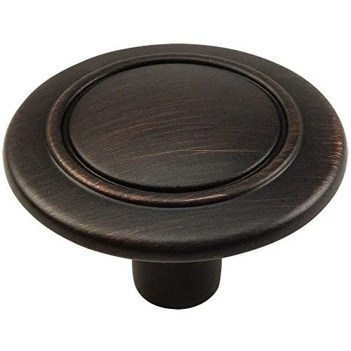 Cosmas Cabinet Hardware Oil Rubbed Bronze Round Knobs #6276ORB