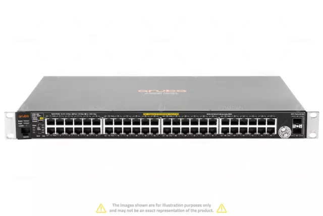 J9853A Aruba 48 Port 1Gb Ethernet Poe+ 2 Port 10Gb Sfp+ Switch 2530-48G