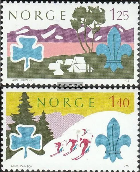 Norway 705-706 (complete issue) unmounted mint / never hinged 1975 Scouting