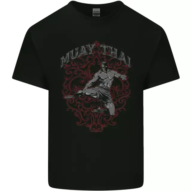 Muay Thai Fighter Warrior MMA Martial Arts Mens Cotton T-Shirt Tee Top