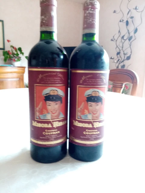 Lot de 2 bouteilles de vin rouge Haut-Médoc château Coufran