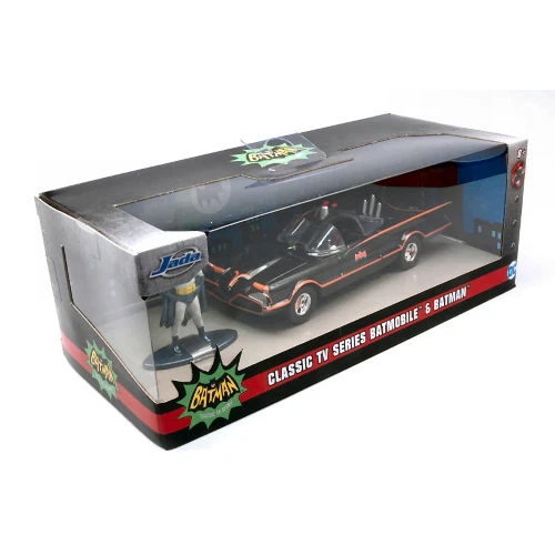 Jada 98259 BATMOBILE 1966 CON FIGURA BATMAN + ROBIN 1:24 Modellino