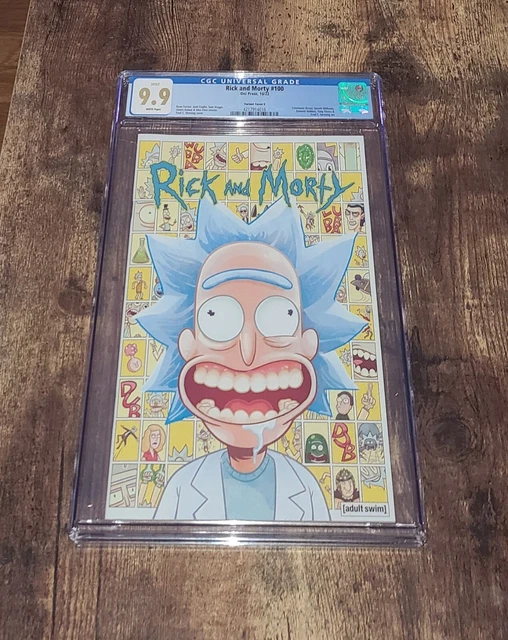 Rick and Morty #100 CGC 9.9 Graded Cover E Rick Variant Edition 2022 Not 9.8