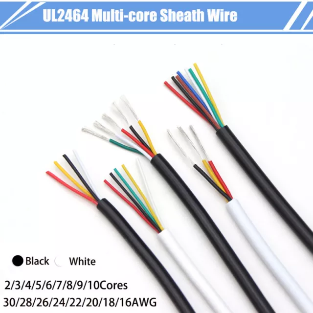 UL2464 Sheathed Wire Channel Audio Line 2-10 Core Copper Cable Signal Wire PVC