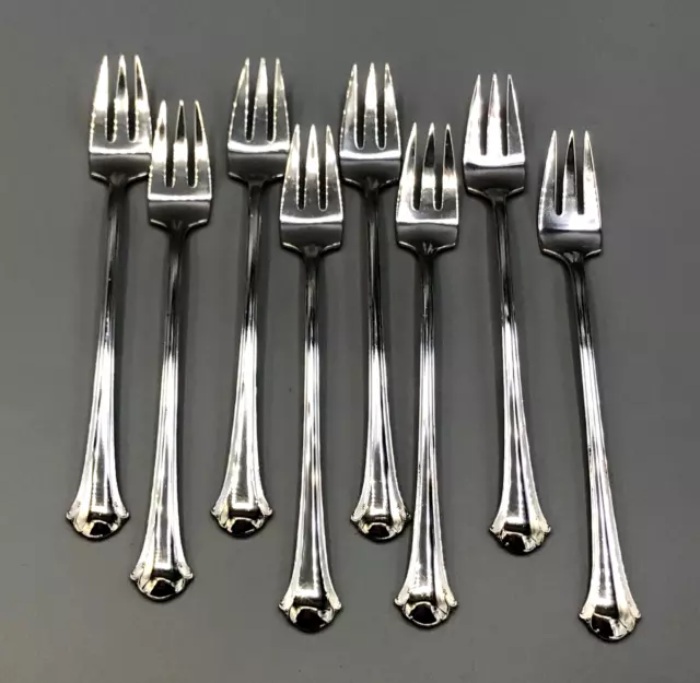 Chippendale by Towle Sterling Silver set of 8 Cocktail Forks 5.75"