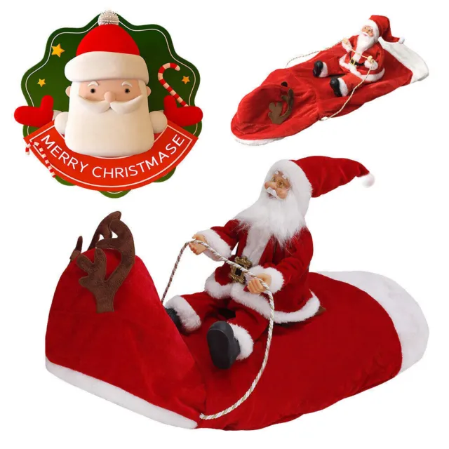 Pet Dog Cat Puppy Christmas Costume Xmas Santa Claus Cosplay Fancy Dress Clothes 3