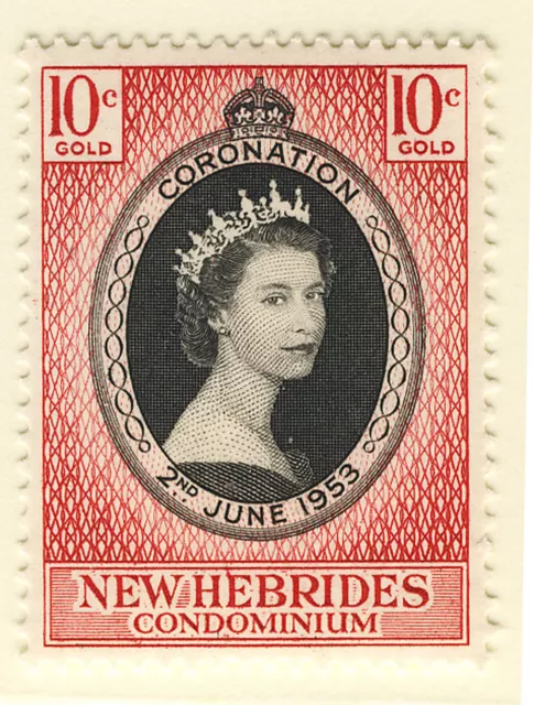 New Hebrides 1953 Coronation  Mnh