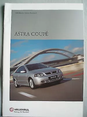 Vauxhall Astra Coupe range brochure 2001 models ed 1