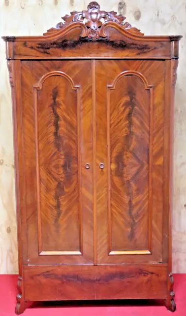 Garderobenschrank Wäscheschrank  Kleiderschrank Antik ca. 1900 Jh.