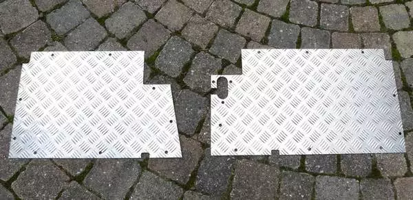 Land Rover Sol Carreaux Plaquettes Panneaux 3mm 330037 & 330038 Série 2 2a 3 88