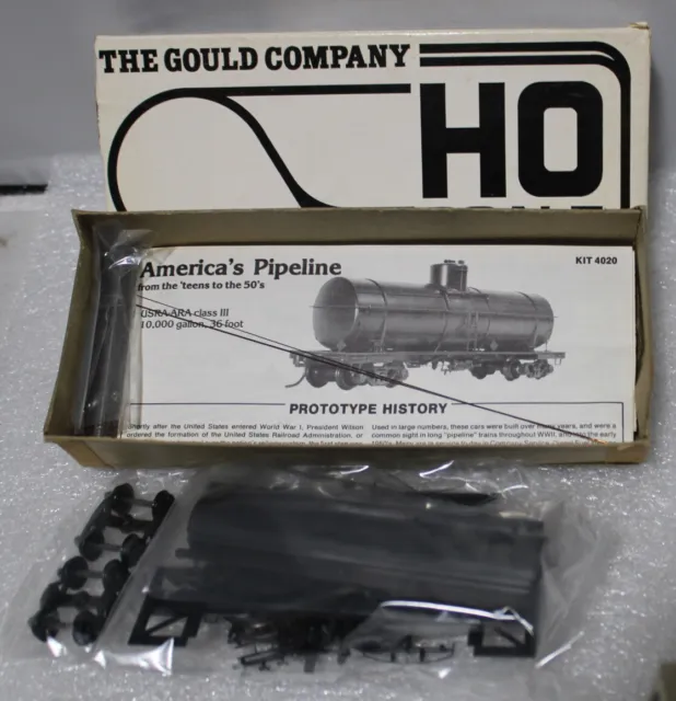 Gould Company (Tichy) Undecorated USRA/ARA III 10000 Gallon Tank Car Kit MIB HO