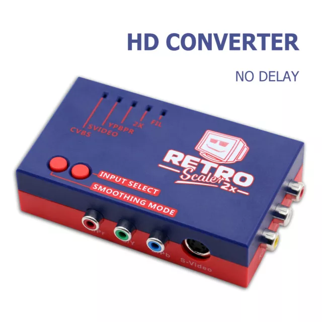 HD Converter No Delay HD Changer Compatible with Vic20 Atari2600 Msx Nes N64 Ngc 2