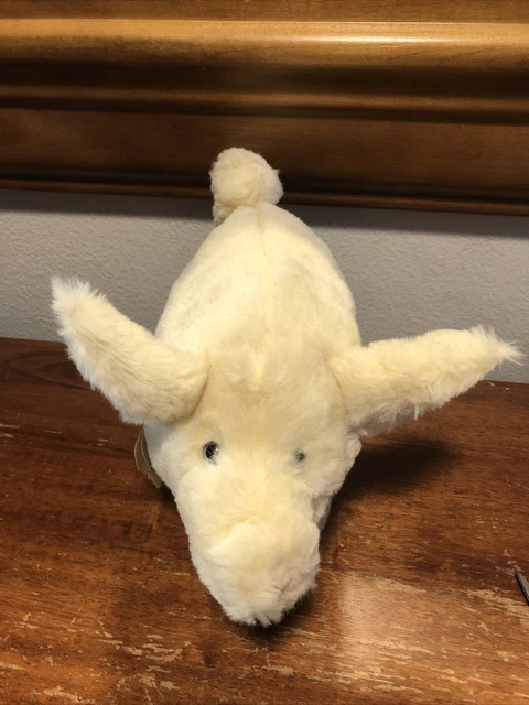 Vintage 1982 Dakin Pillow Pets Pig Plush Squeaky Nose Stuffed Plush RARE NWT