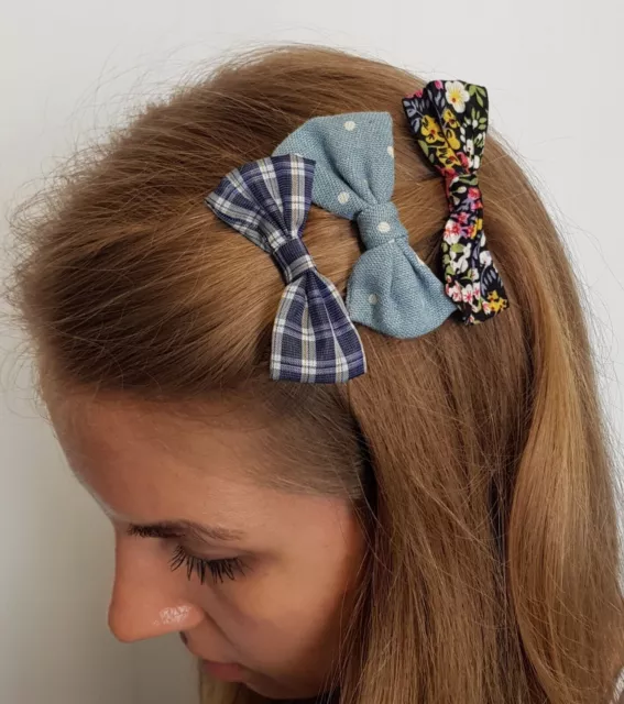 Nuevo Claire's-Pinzas para el cabello para mujer y niña, 3 piezas, cintas...