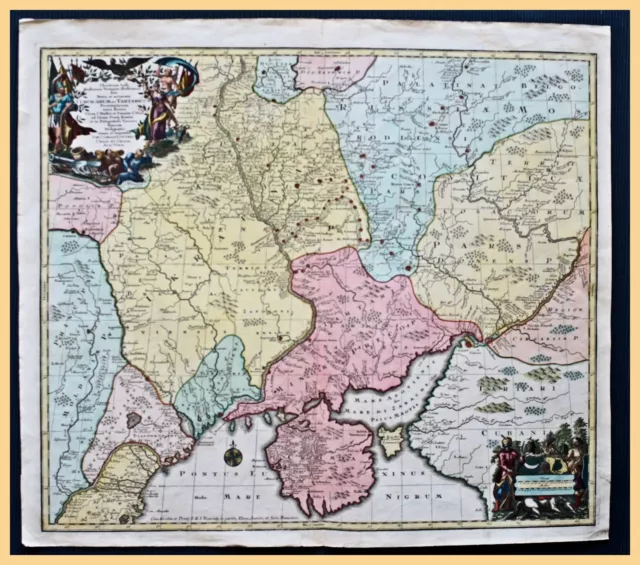 Russland Krim Ukraine Landkarte von Lotter um 1770 dekoratives Original!