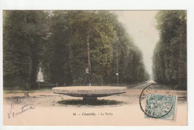 CHANTILLY - Oise - CPA 60 - Foret de Chantilly - la Table ronde - carte couleur