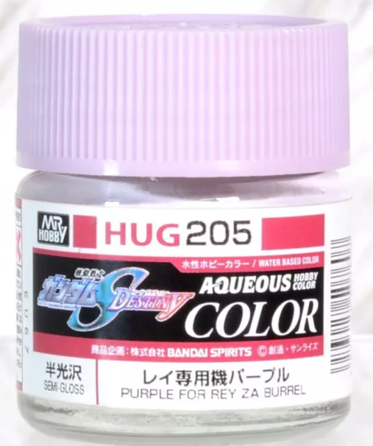 Gunze Mr.Hobby Gundam Seed Destiny Aqueous Color HUG205 Purple For Rey ZA Burrel