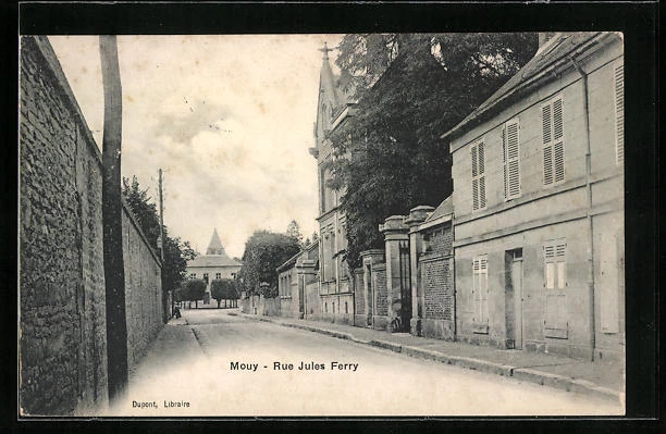 CPA Mouy, Rue Jules Ferry, 1907 Street View