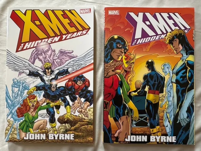 Lot of 2 X-Men The Hidden Years Tpb Vol. 1 2 John Byrne SIGNED-Tom Palmer Marvel