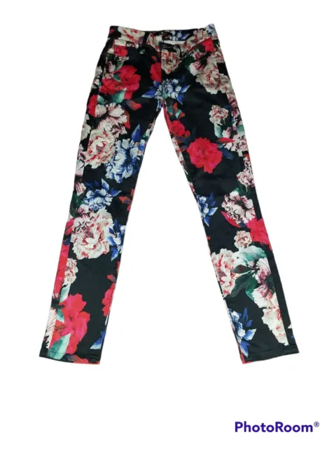 7 For All Mankind Floral Jeans Womens Size 25