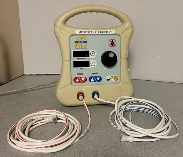 Zimmer A.T.S. ATS 1200 Single Channel Tourniquet System w/ 2 Hoses/ AC Cord
