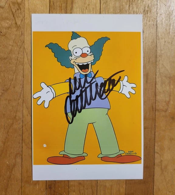 Dan Castellaneta The Simpsons Krusty Hand Signed 4x6 Autograph Photo Original