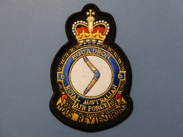 RAAF PATCH, ROYAL Australian Air Force, Badge, RAF, 6 Squadron, Hornet ...