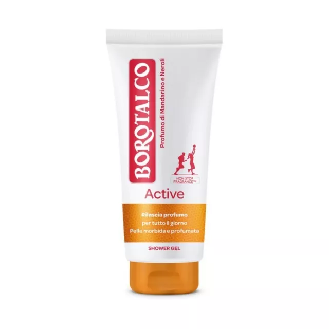 BOROTALCO Active shower gel - Mandarin and Neroli scented shower gel 200 ml