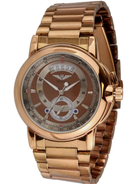 Montre MINOIR CLION Squelette Automatique - Neuve De Stock, Style Sport Argenté