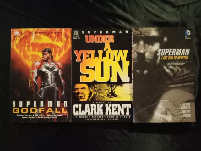 Superman Lot TPB Last Son of Krypton Godfall Under a Yellow Sun
